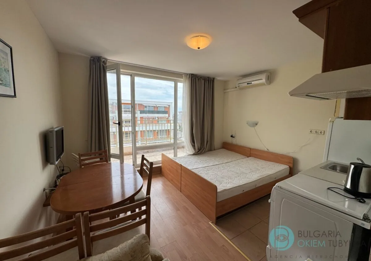 Studio z częściowym widokiem na morze i ratami do 10 lat – Crown Fort Club, Sveti Vlas — zdjęcie 3