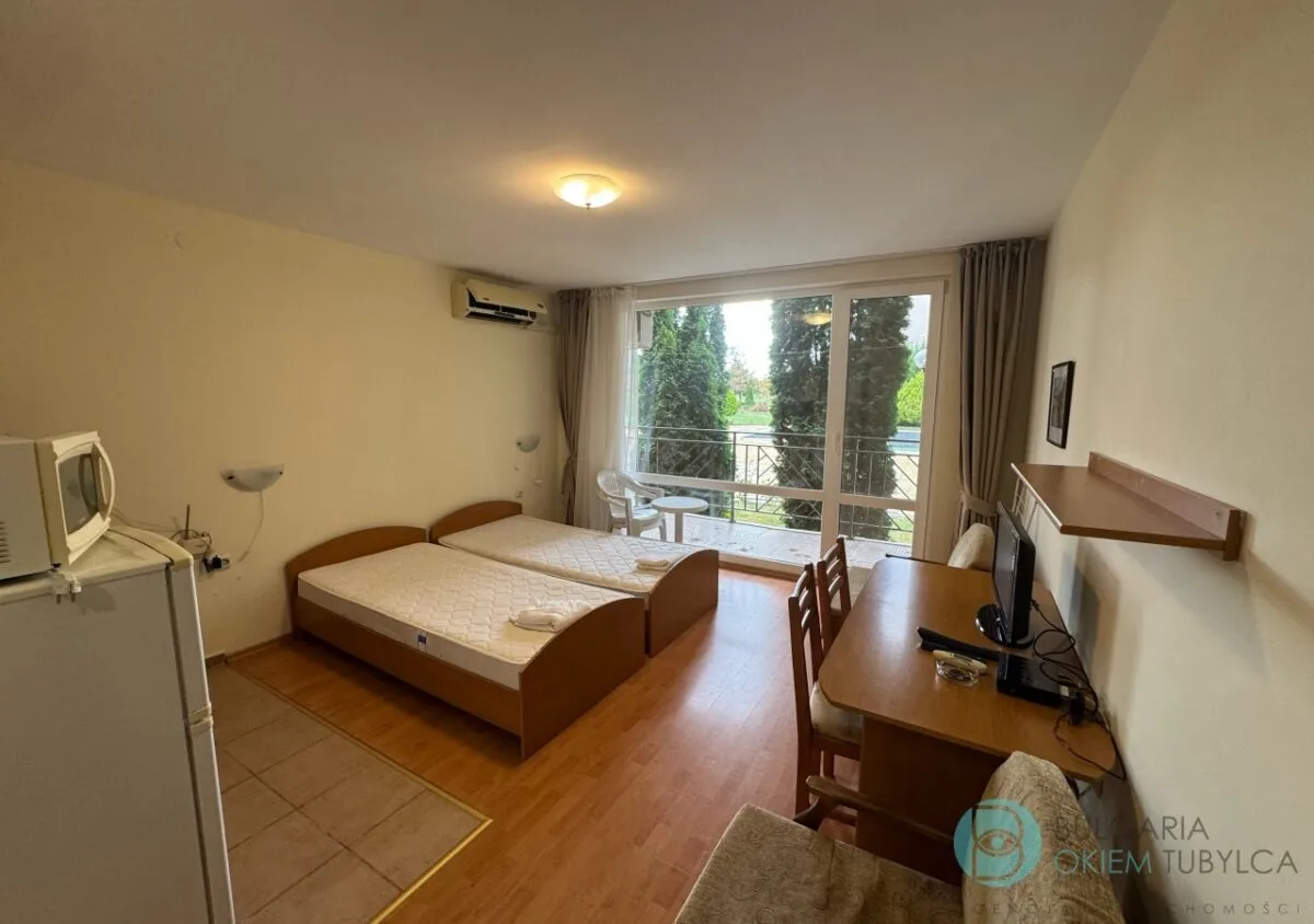 Studio z balkonem i widokiem na basen, raty do 10 lat – Holiday Fort Golf Club, Słoneczny Brzeg — zdjęcie 3
