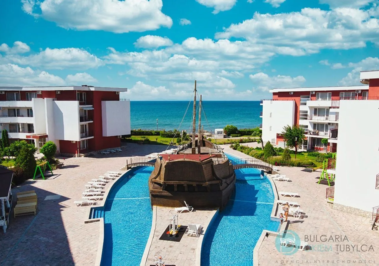 Raty do 10 lat i pierwsza linia brzegowa – studio w Privilege Fort Beach, Elenite