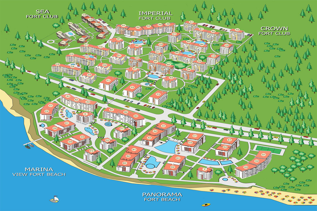 Fort Noks Grand Resort — plan kompleksu 3