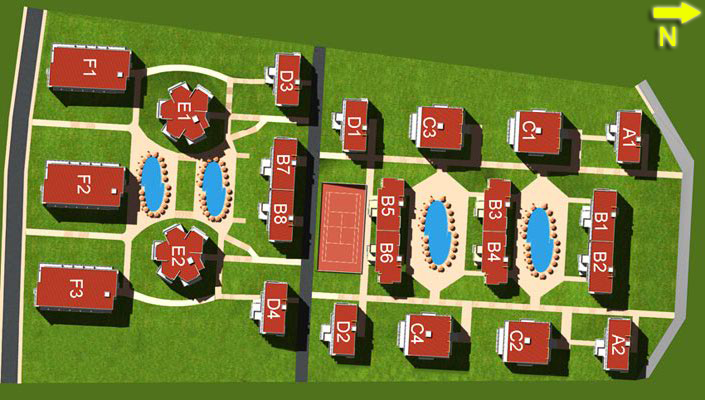 Fort Noks Grand Resort — plan kompleksu 6