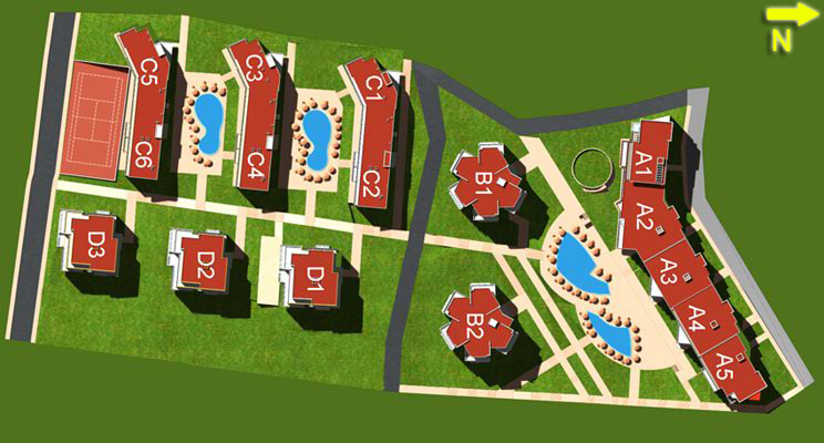 Fort Noks Grand Resort — plan kompleksu 7
