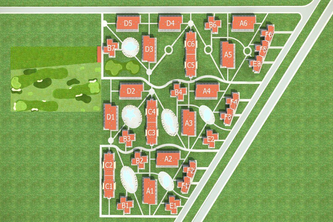 Plan Holiday Fort Golf Club — plan kompleksu 1