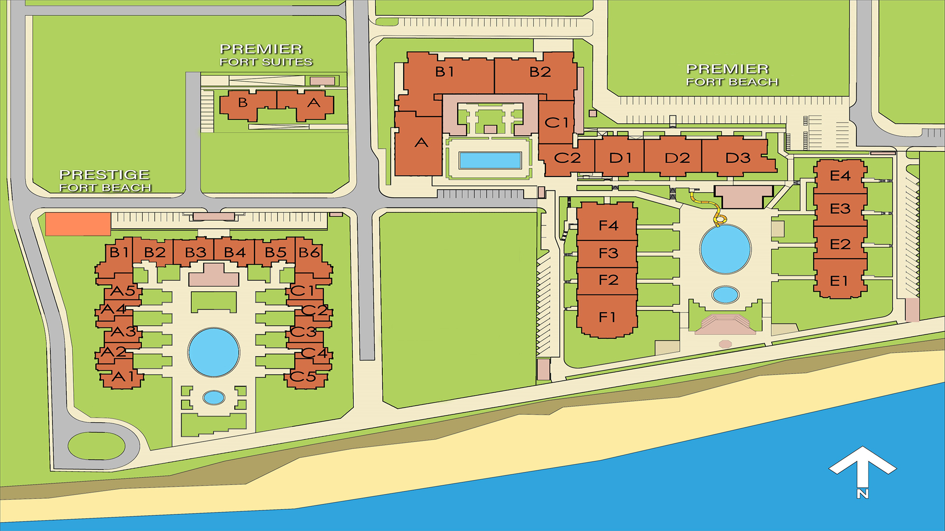Plán Premier Fort Suites — plán komplexu 3