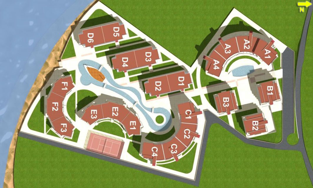 Plan Privilege Fort Beach — plan kompleksu 2