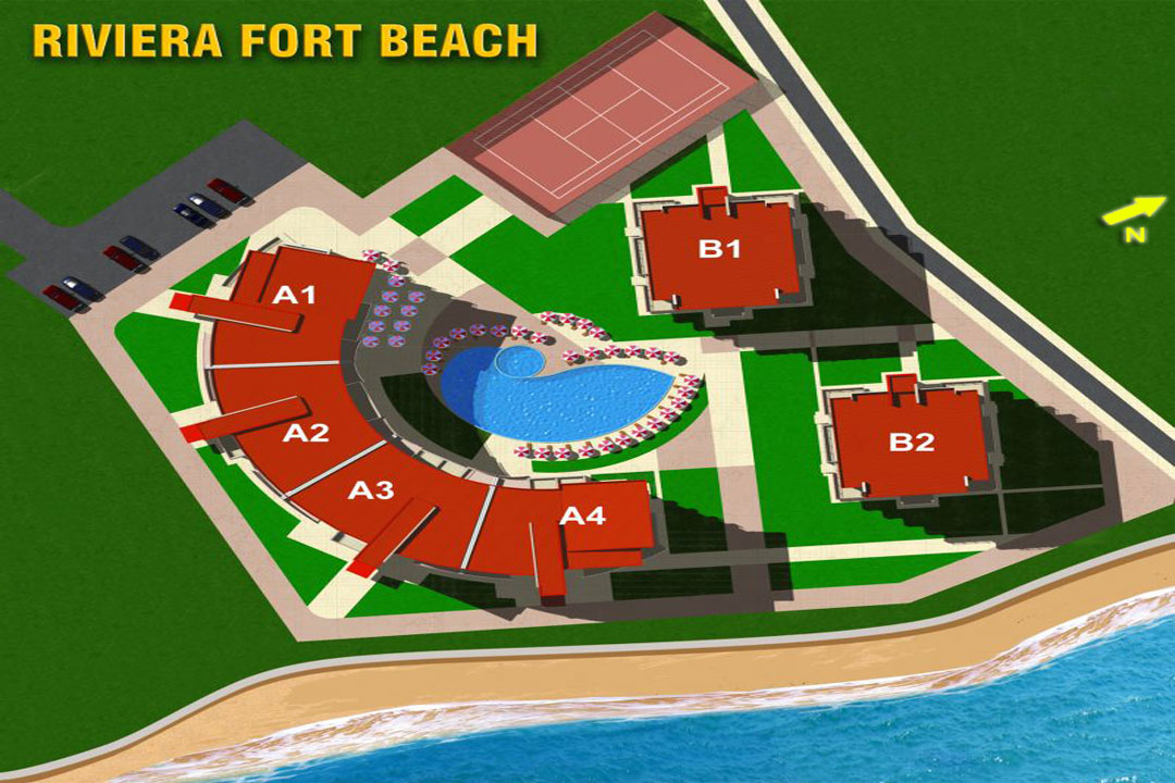 Plan Riviera Fort Beach — plan kompleksu 1