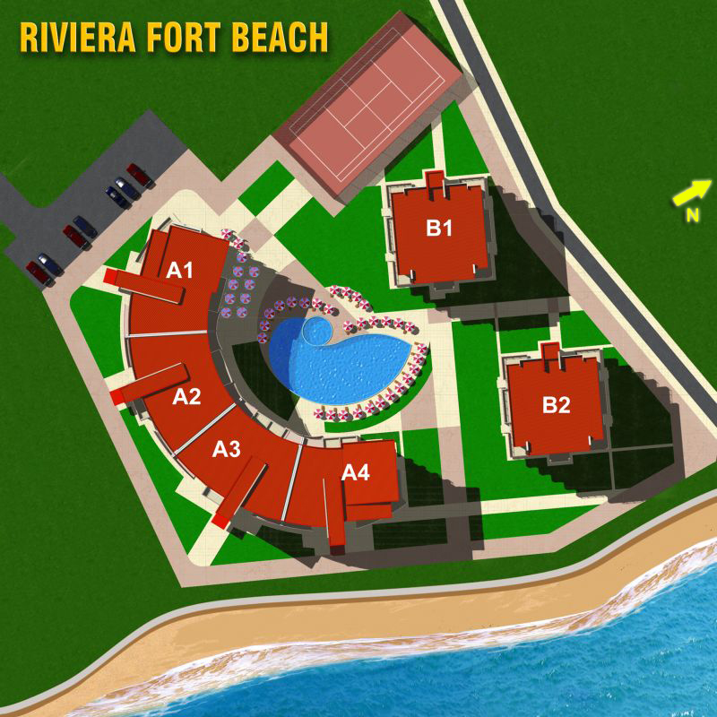 Plan Riviera Fort Beach — plan kompleksu 2